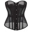 House Of Dasein Transparent Gothic Corset With Thong Plus Size S-6Xl Mesh Net Lingerie Bustier Medium - S