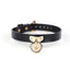 House Of Dasein Blackwolf Bondage Genuine Leather Collar Slave Bed Neck Restraint With Leash Bdsm Erotic Sex Toys For Women Couples Adult Games - Black Collar