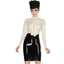 House Of Dasein Womans Latex Dress For Clubwear And Fetish Skirt High Elasticity Transparent - White - Customized Handmade