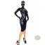 House Of Dasein Rubber Latex Long Sleeve Dress Mask Gloves With 3D Breast Cup Handmade Costume - White - Men L