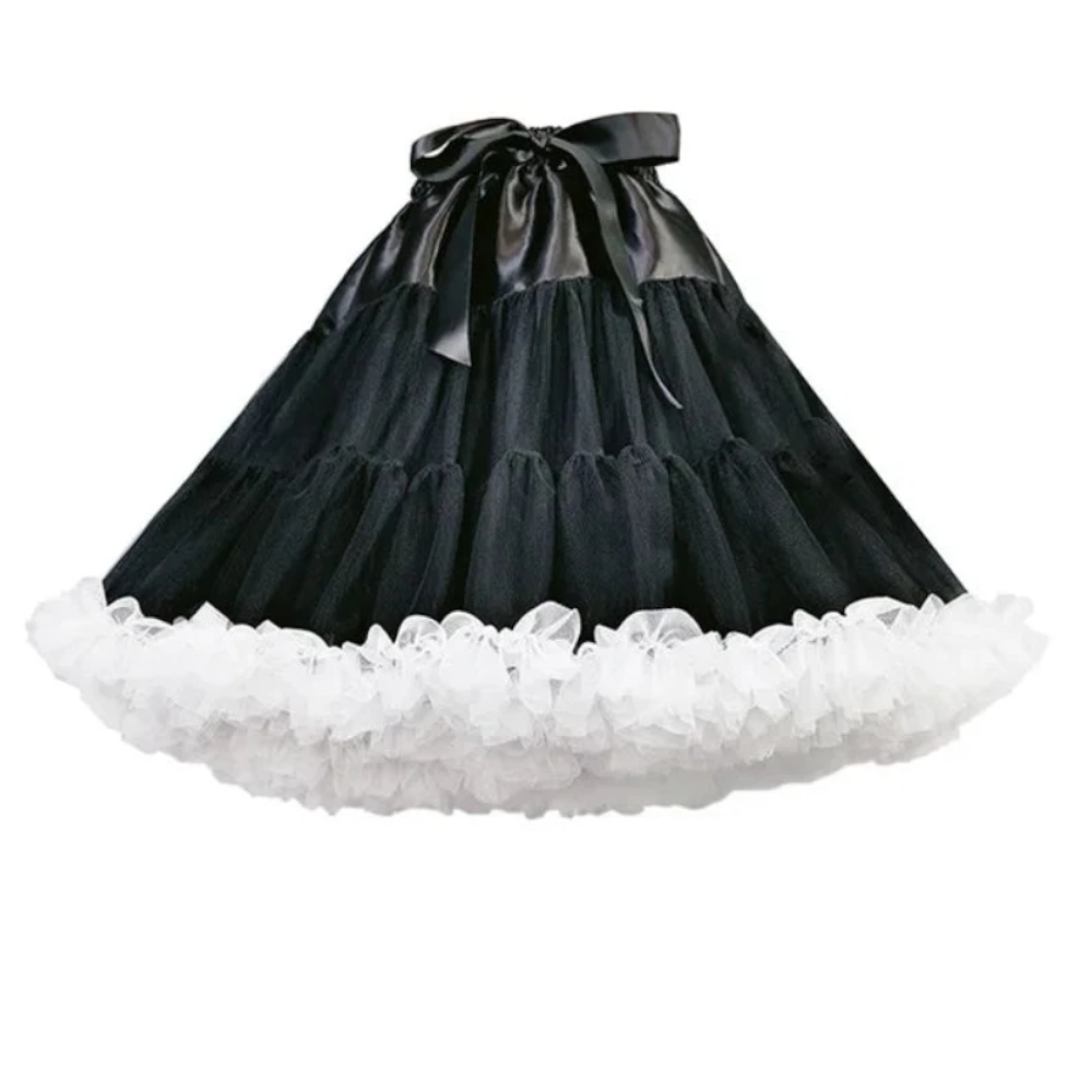 House Of Dasein Lolita Cosplay Women Underskirt For Wedding Dress Clothing Kawai Fairy Maid Pink Petticoat - Black