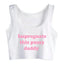 House Of Dasein Impregnate This Pussy Daddy Design Sugar Baby Slim Crop Top Erotic Clothing - White - Xxl