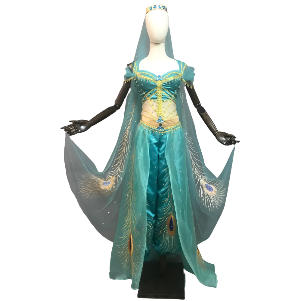 House Of Dasein Aladdin Jasmine Princess Embroidery Cosplay Costume - Custom Made Size
