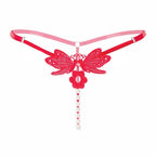 Adjustable Lace Thong Blue LOVVA