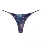 Women Milk Silk Low Waist Bikini Thong Starry sky Size: L; Recommended weight (kg): 54 - 61; Waist (cm): 70 - 76; Hip (cm): 90 - 94; Suitable fit: slightly full build