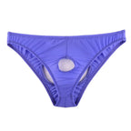 Ye Zimei Ice Silk Open Crotch Briefs Black LOVVA