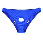 Ye Zimei Ice Silk Open Crotch Briefs Black LOVVA
