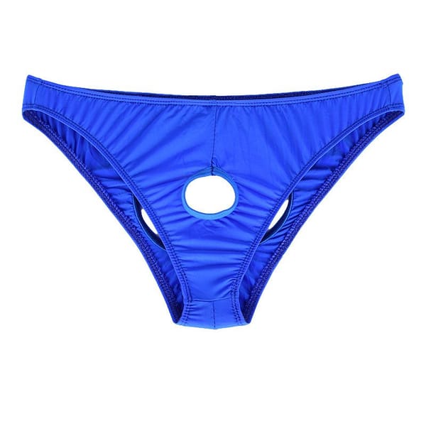 Ye Zimei Ice Silk Open Crotch Briefs Black LOVVA