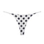 Women Milk Silk Low Waist Bikini Thong White black dot Size: L; Recommended weight (kg): 54 - 61; Waist (cm): 70 - 76; Hip (cm): 90 - 94; Suitable fit: slightly full build