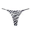 Women Milk Silk Low Waist Bikini Thong Zebra Pattern Size: L; Recommended weight (kg): 54 - 61; Waist (cm): 70 - 76; Hip (cm): 90 - 94; Suitable fit: slightly full build