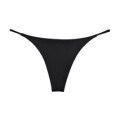 Women Milk Silk Low Waist Bikini Thong Black Size: L; Recommended weight (kg): 54 - 61; Waist (cm): 70 - 76; Hip (cm): 90 - 94; Suitable fit: slightly full build