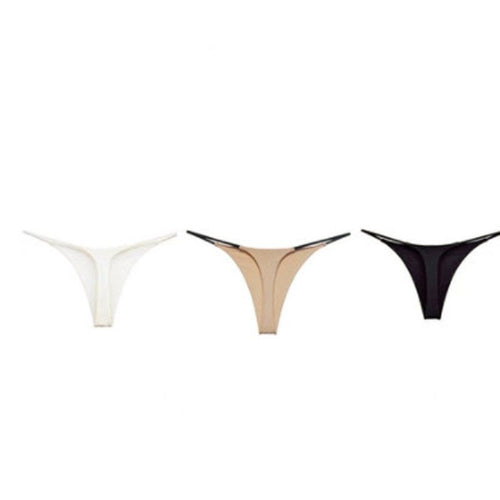 Women Milk Silk Low Waist Bikini Thong Khaki XL Size: XL; Recommended weight (kg): 61 - 68; Waist (cm): 76 - 82; Hip (cm): 94 - 98; Suitable fit: full build