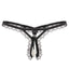 FanTing Nylon Open Crotch G-string Women Underwear Black Free size