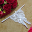 Yunfangyan Lace T Panties Bow Crotch Free Nylon White [single bow]] Average size [40.00 kg-60.00 kg]