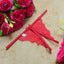 Yunfangyan Lace T Panties Bow Crotch Free Nylon Red [single bow]] Average size [40.00 kg-60.00 kg] without packaging