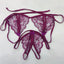 Yunfangyan Lace T Panties Bow Crotch Free Nylon Purple [bra + underwear]] Average size [40.00 kg-60.00 kg]