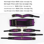 Elosung Adjustable PU Leather Bondage Restraint Set Red Elosung