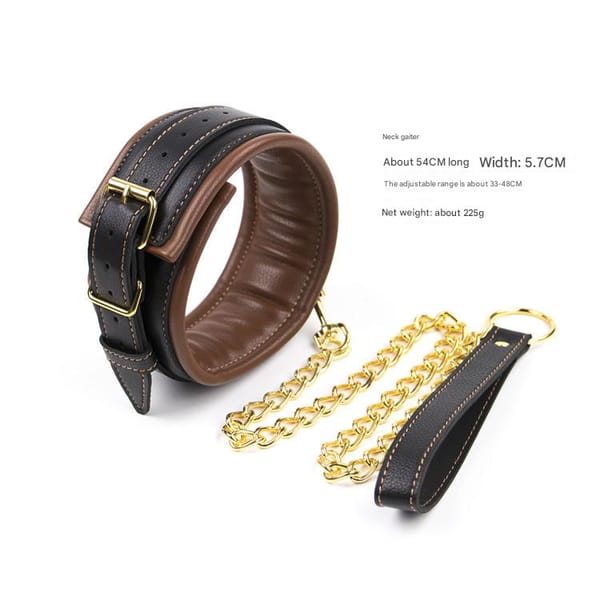 Elosung Premium PU Leather Adjustable Hand & Ankle Cuffs Set Red Secondary image