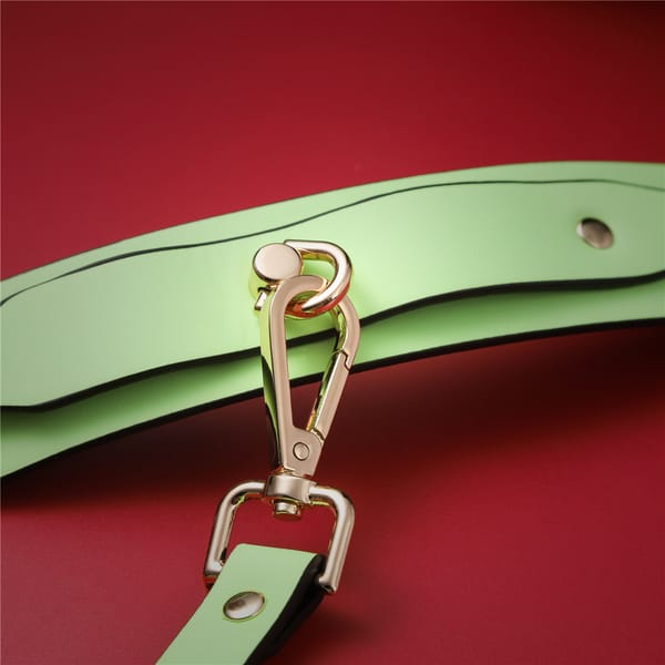 Elosung Adjustable PU Leather Wrist & Ankle Bondage Cuff Luminous Orange Elosung