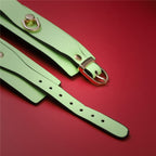 Elosung Adjustable PU Leather Wrist & Ankle Bondage Cuff Luminous Orange Elosung