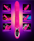 Elosung Ultimate G Spot & Clitoral Rabbit Vibrator Rose Red Elosung