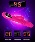 Elosung Ultimate G Spot & Clitoral Rabbit Vibrator Rose Red Elosung