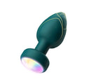 Elosung LED 10 Speed Vibrating Anal Plug With Remote Control Black Elosung