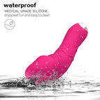Elosung Rechargeable Silicone G Spot Wand Vibrator 20 Speed Magnetic Charging Dark Red Elosung