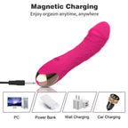 Elosung Rechargeable Silicone G Spot Wand Vibrator Dark Green Elosung