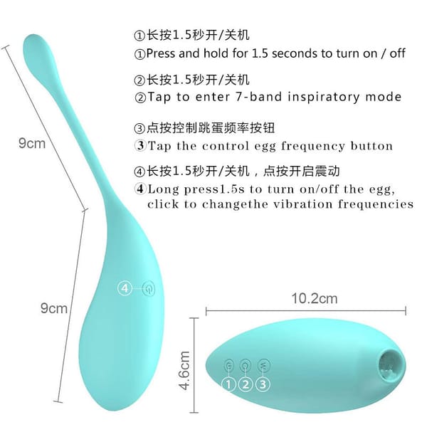 Elosung Green PulseWave Waterproof Clitoral Sucker & Vibrating G Spot Teaser Elosung