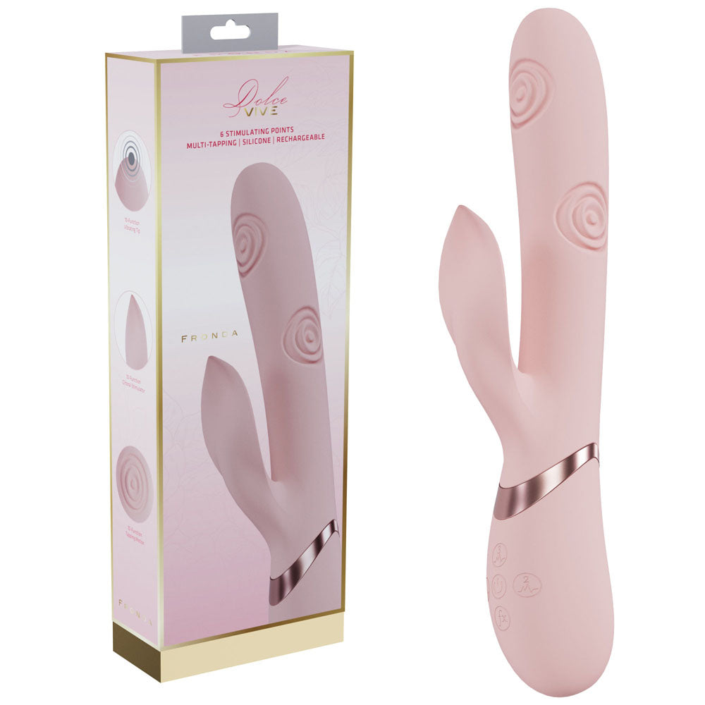 Shots Toys VIVE Fronda USB Rechargeable Tapping Rabbit Vibrator Shots Toys Main image