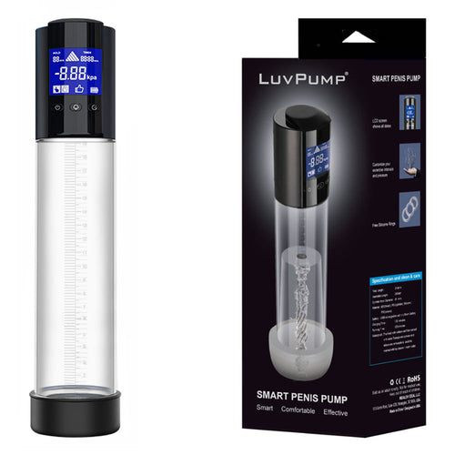 LuvPump Smart Automatic Penis Pump Clear LuvPump
