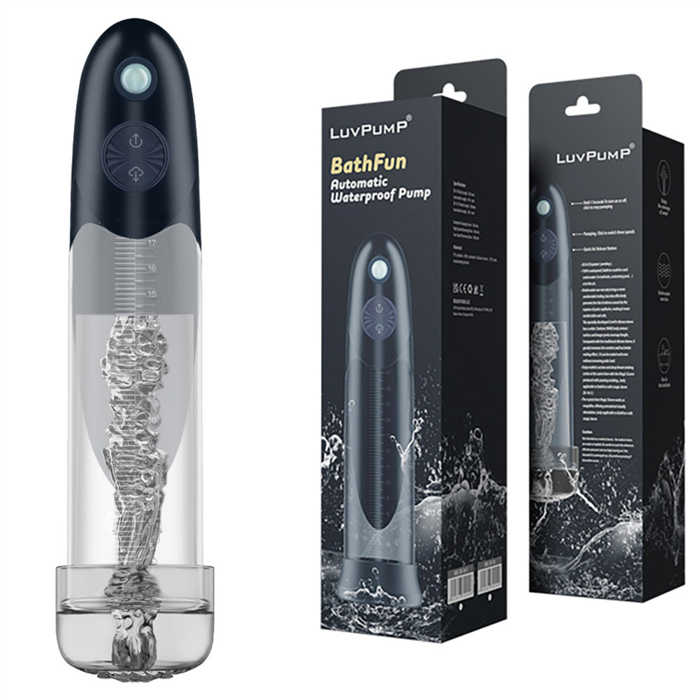 LuvPump BathFun USB Rechargeable Waterproof Automatic Penis Pump