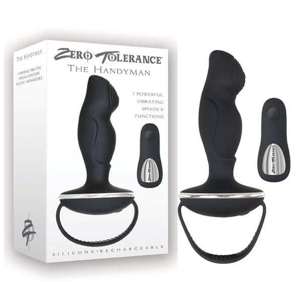 Zero Tolerance The Handyman USB Rechargeable Vibrating Anal Plug With Remote Zero Tolerance
