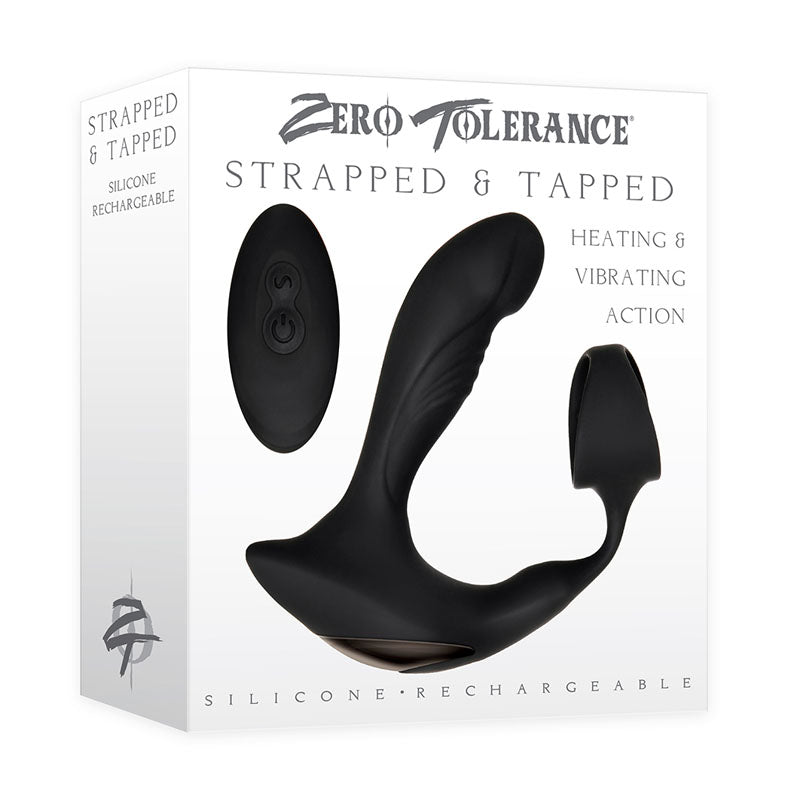 Zero Tolerance Strapped & Tapped USB Rechargeable Heating Anal Plug With Cock Ring Zero Tolerance