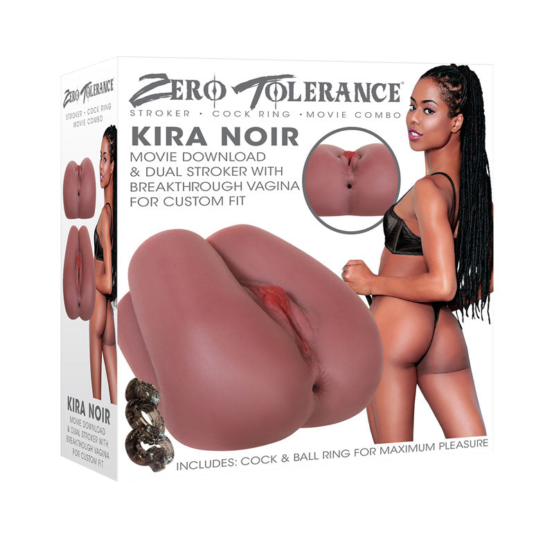 Zero Tolerance Kira Noir Dual Stroker Vagina & Ass Masturbator