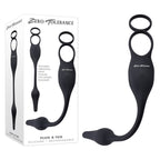 Zero Tolerance PLUG & TUG USB Rechargeable Vibrating Cock Ring With Anal Plug Black Zero Tolerance