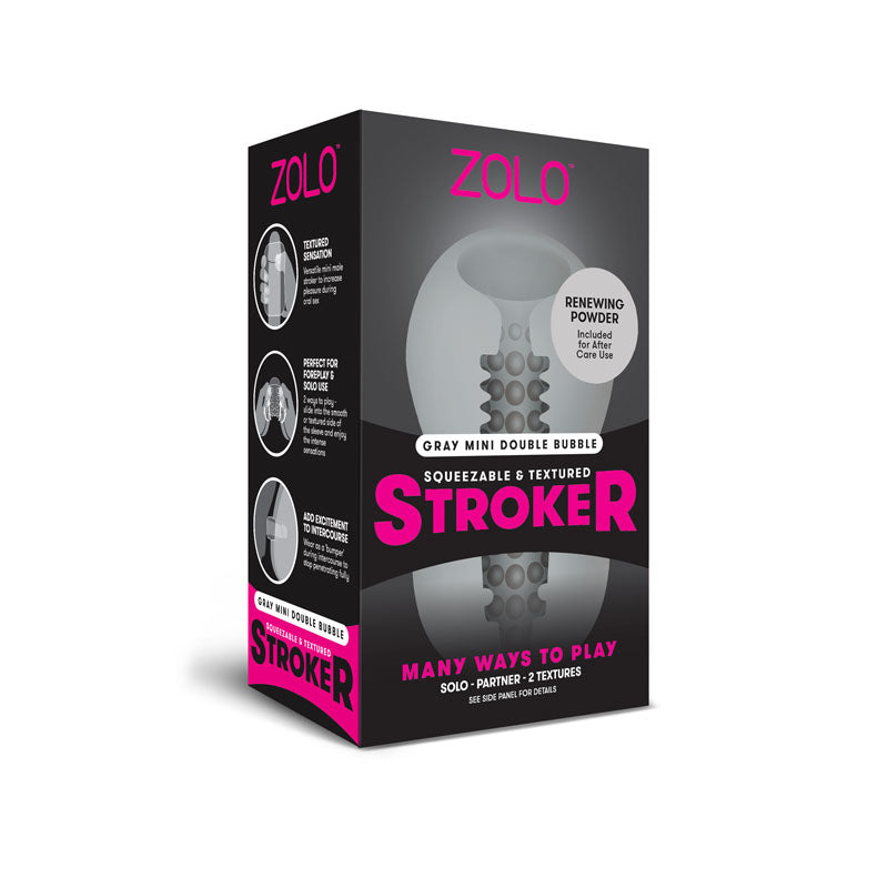 Zolo Grey Mini Double Bubble Stroker Grey Stroker Sleeve Secondary image