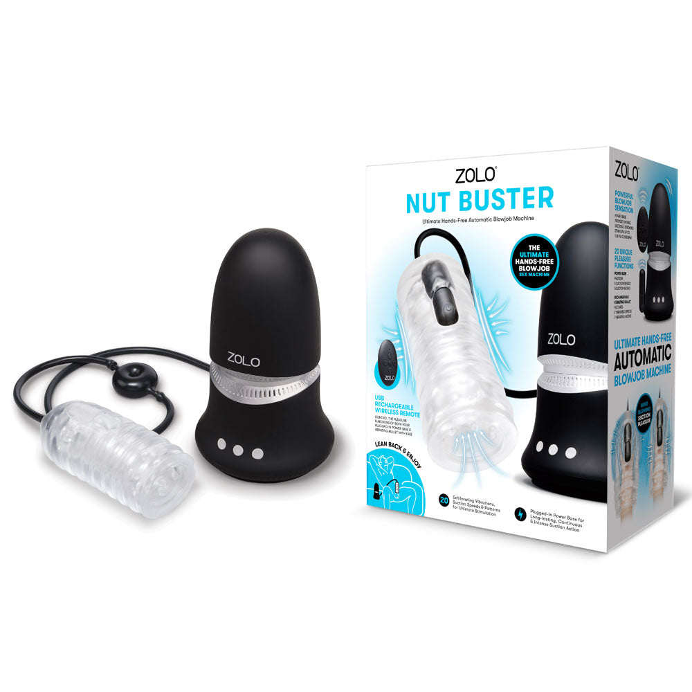 Zolo Nut Buster Mains Powered Hands Free Automatic Blowjob Machine Male Masturbator Zolo Main image