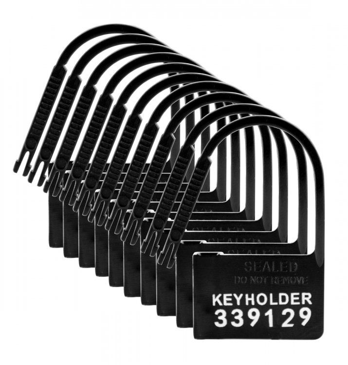 Master Series Keyholder Numbered Plastic Chastity Locks 10 Pack