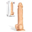 Adam & Eve Adams True Feel Cock Dong XL 10.5 Inch - LOVVA