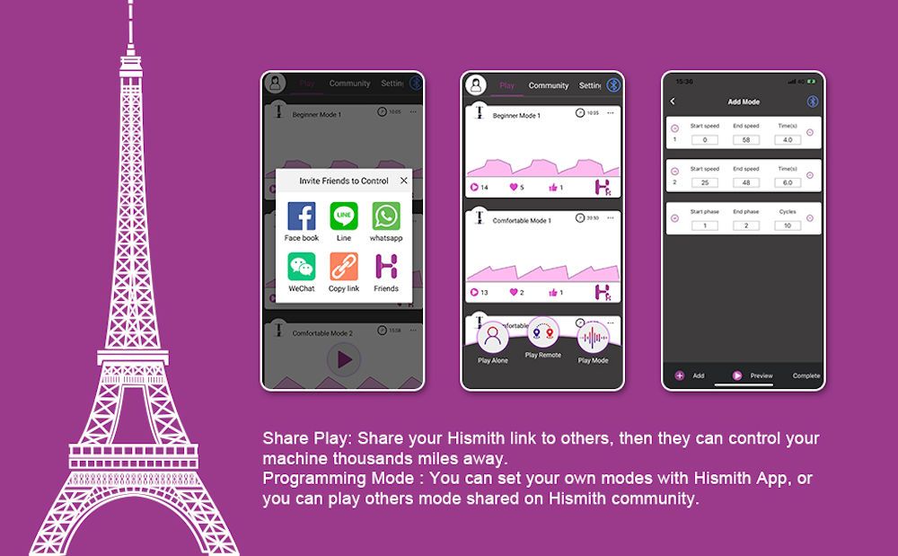 HiSmith Remote & App Controlled Premium Sex Machine HiSmith