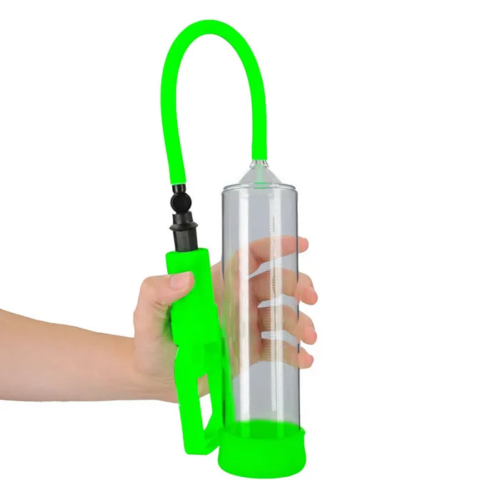 Shots Toys OUCH! Glow In The Dark Comfort Beginner Penis Pump Clear / Glow Secondary image