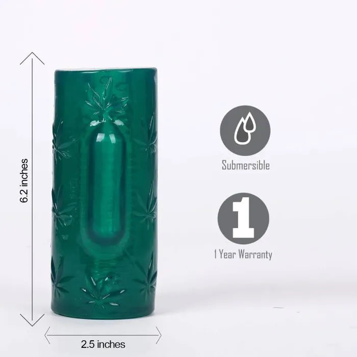 Maia Blaze Vibrating Stroker Sleeve Green