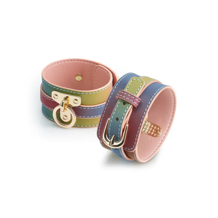 Spectra Bondage Ankle Cuffs Restraints Rainbow Secondary image