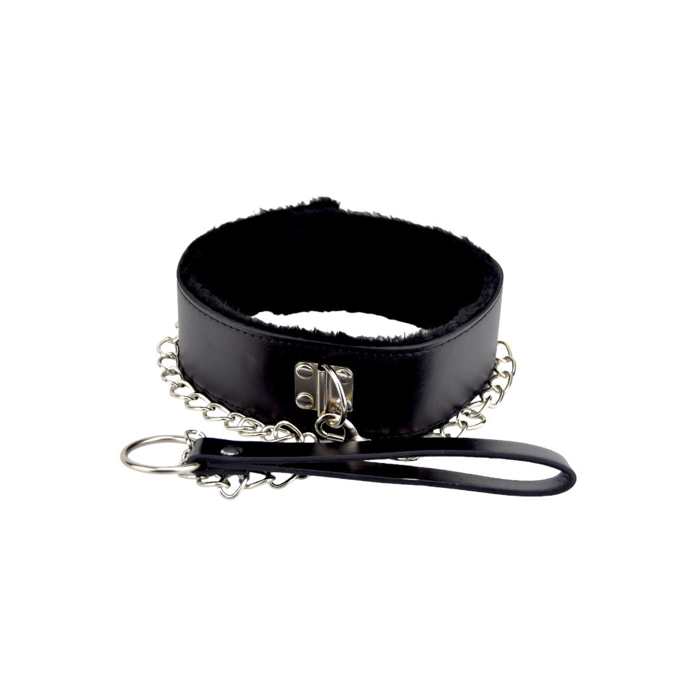 Bound to Please Furry Collar With Leash Bound to Please