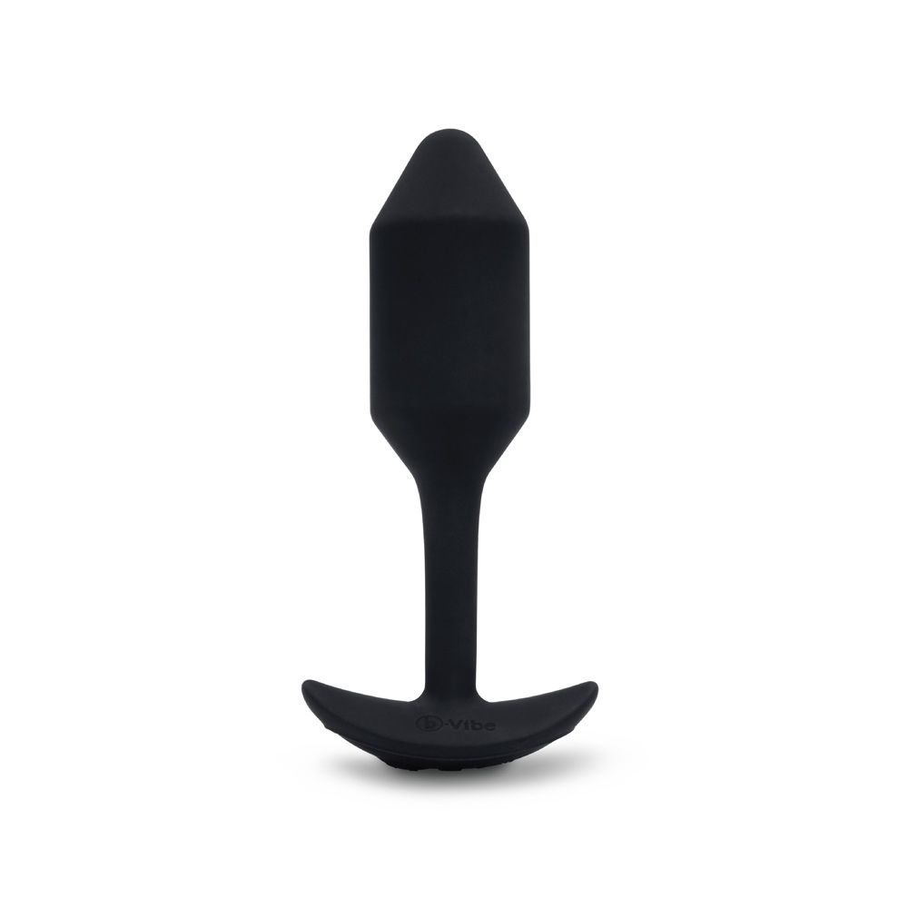 BVibe Vibrating Snug Plug Black Medium
