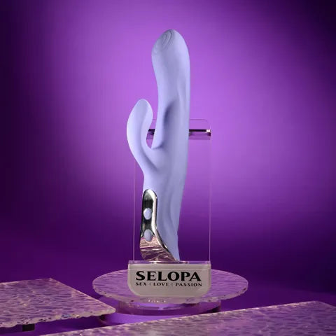 Selopa Evolved LAVENDER LOVE USB Rechargeable Rabbit Vibrator 23.3cm Purple Selopa