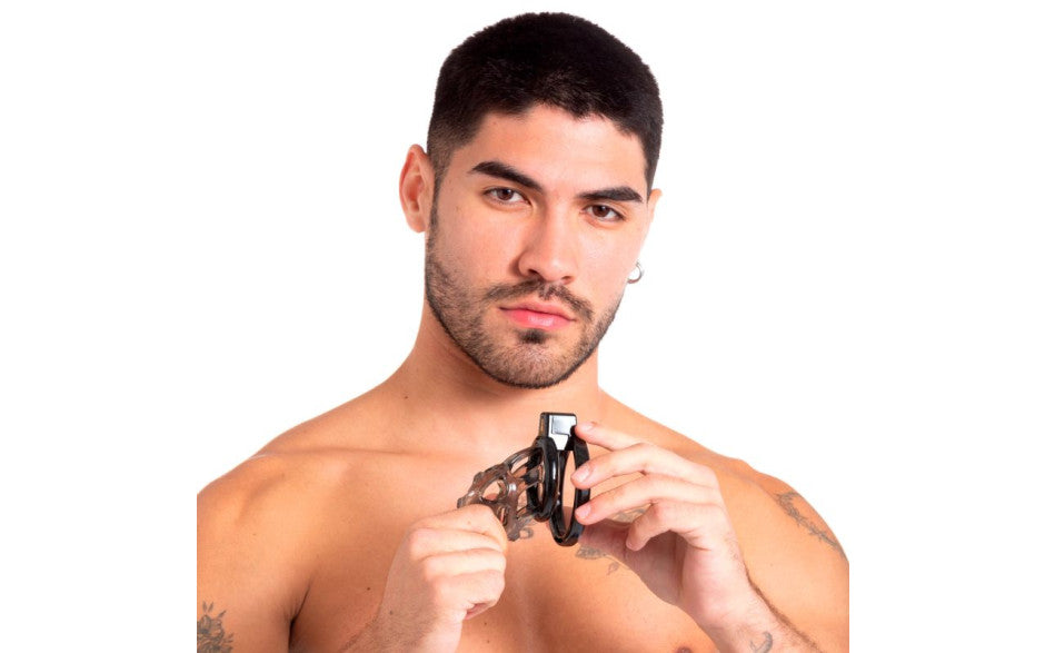 Sport Fucker Gladiator Size 1 Soft Cock Cage With Pussification Plug Sport Fucker