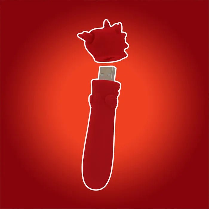 Creative Conceptions Unihorn Blaze Diablo USB Rechargeable Vibrating Bullet Vibrator - LOVVA